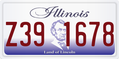 IL license plate Z391678