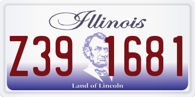 IL license plate Z391681