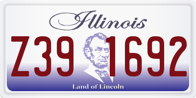 IL license plate Z391692