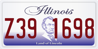 IL license plate Z391698
