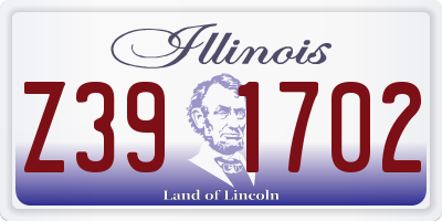 IL license plate Z391702