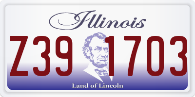 IL license plate Z391703