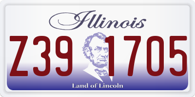 IL license plate Z391705