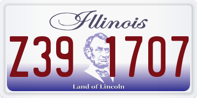 IL license plate Z391707