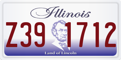 IL license plate Z391712