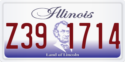 IL license plate Z391714