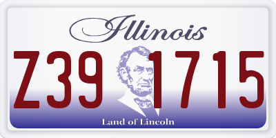 IL license plate Z391715