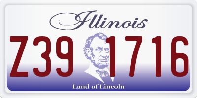 IL license plate Z391716