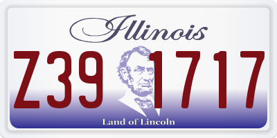IL license plate Z391717