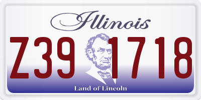 IL license plate Z391718