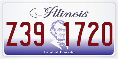 IL license plate Z391720