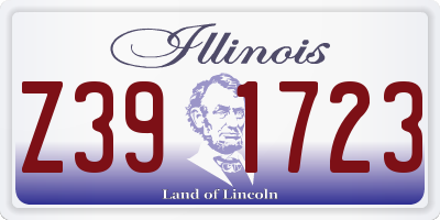 IL license plate Z391723