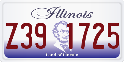 IL license plate Z391725