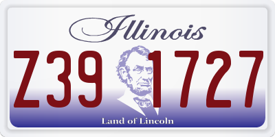 IL license plate Z391727