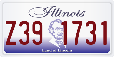 IL license plate Z391731