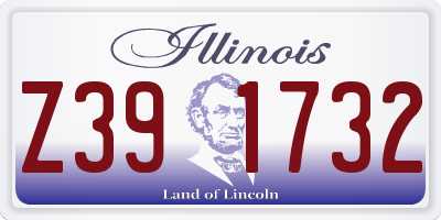 IL license plate Z391732