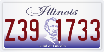 IL license plate Z391733