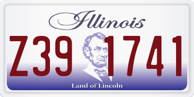 IL license plate Z391741