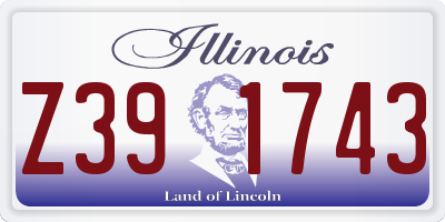 IL license plate Z391743