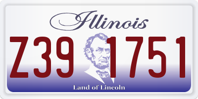 IL license plate Z391751