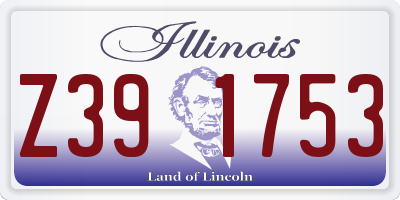 IL license plate Z391753