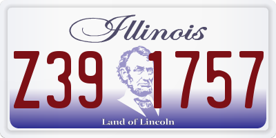 IL license plate Z391757