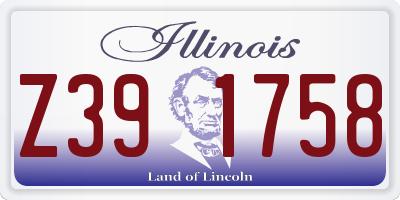 IL license plate Z391758