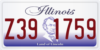 IL license plate Z391759