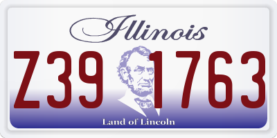 IL license plate Z391763