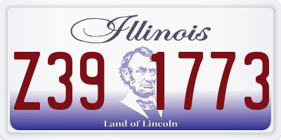 IL license plate Z391773