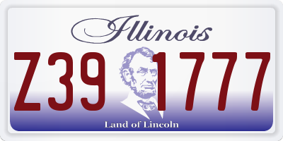 IL license plate Z391777