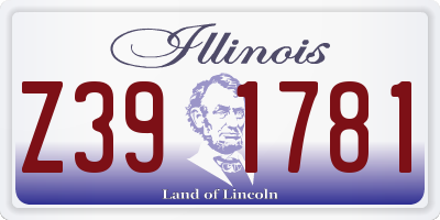 IL license plate Z391781