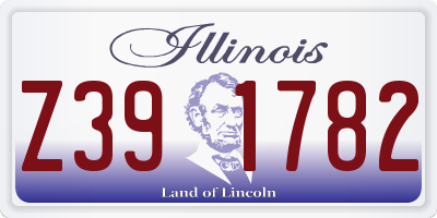 IL license plate Z391782