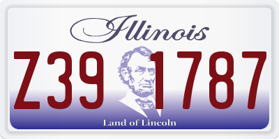IL license plate Z391787