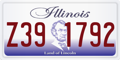 IL license plate Z391792