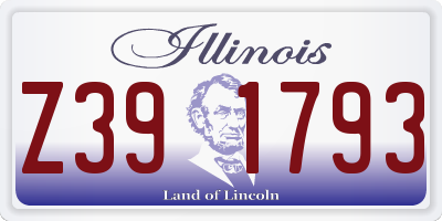 IL license plate Z391793