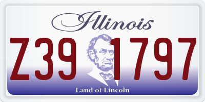 IL license plate Z391797
