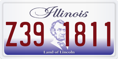 IL license plate Z391811