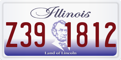 IL license plate Z391812