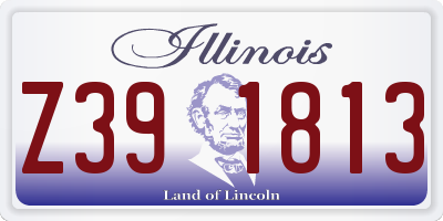 IL license plate Z391813