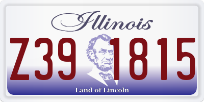 IL license plate Z391815