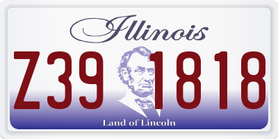 IL license plate Z391818