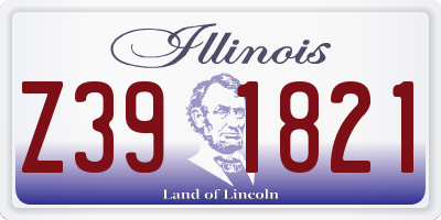 IL license plate Z391821