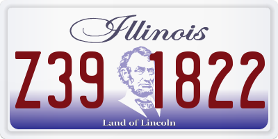 IL license plate Z391822