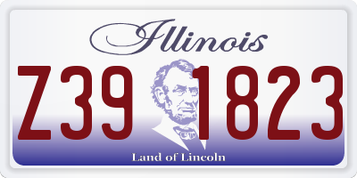 IL license plate Z391823