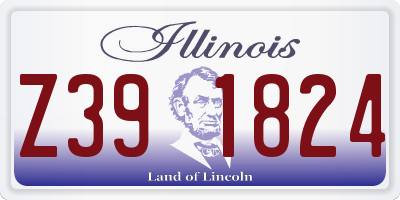IL license plate Z391824
