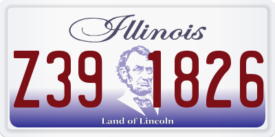 IL license plate Z391826