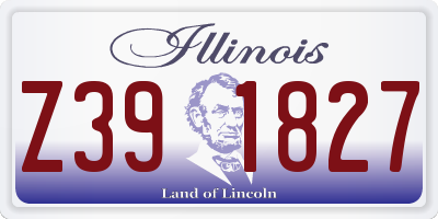 IL license plate Z391827