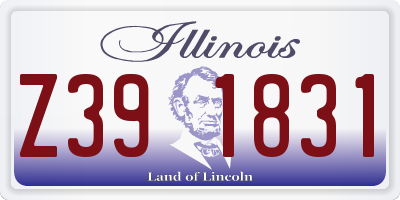 IL license plate Z391831