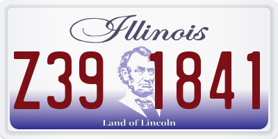 IL license plate Z391841
